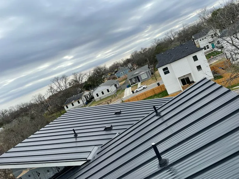 Standing seam metal roof panels with vents for Skylight Repair in Lake Barrington